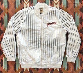 MLB San Diego Padres JH Design Cooperstown Collection Pinstripe Jacket Men’s XL