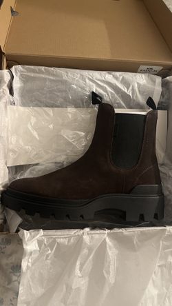 Coach Collin Boot Suede Brown Size 10 US Men READ DESCRIPTION