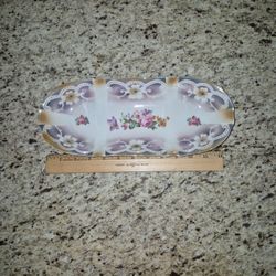 Vintage Bavarian Relish Dish, 12.5"