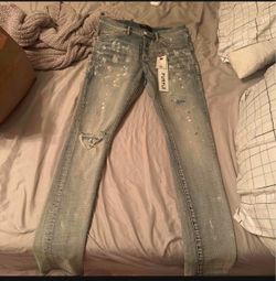 Purple jeans