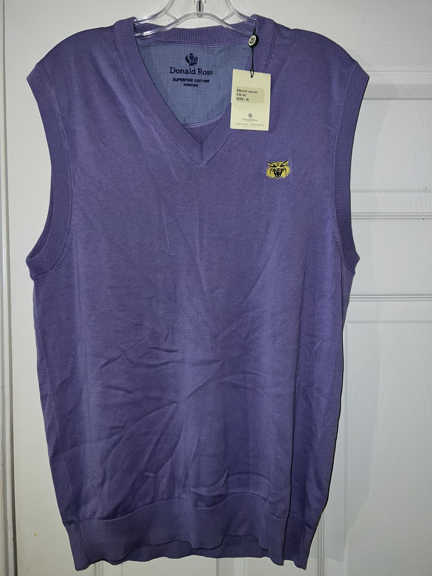 Donald Ross Superfine Cotton sweater vest men’s size Medium