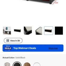 Black Storage Bench