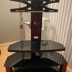 Tv Stand Mount Glass With Tv