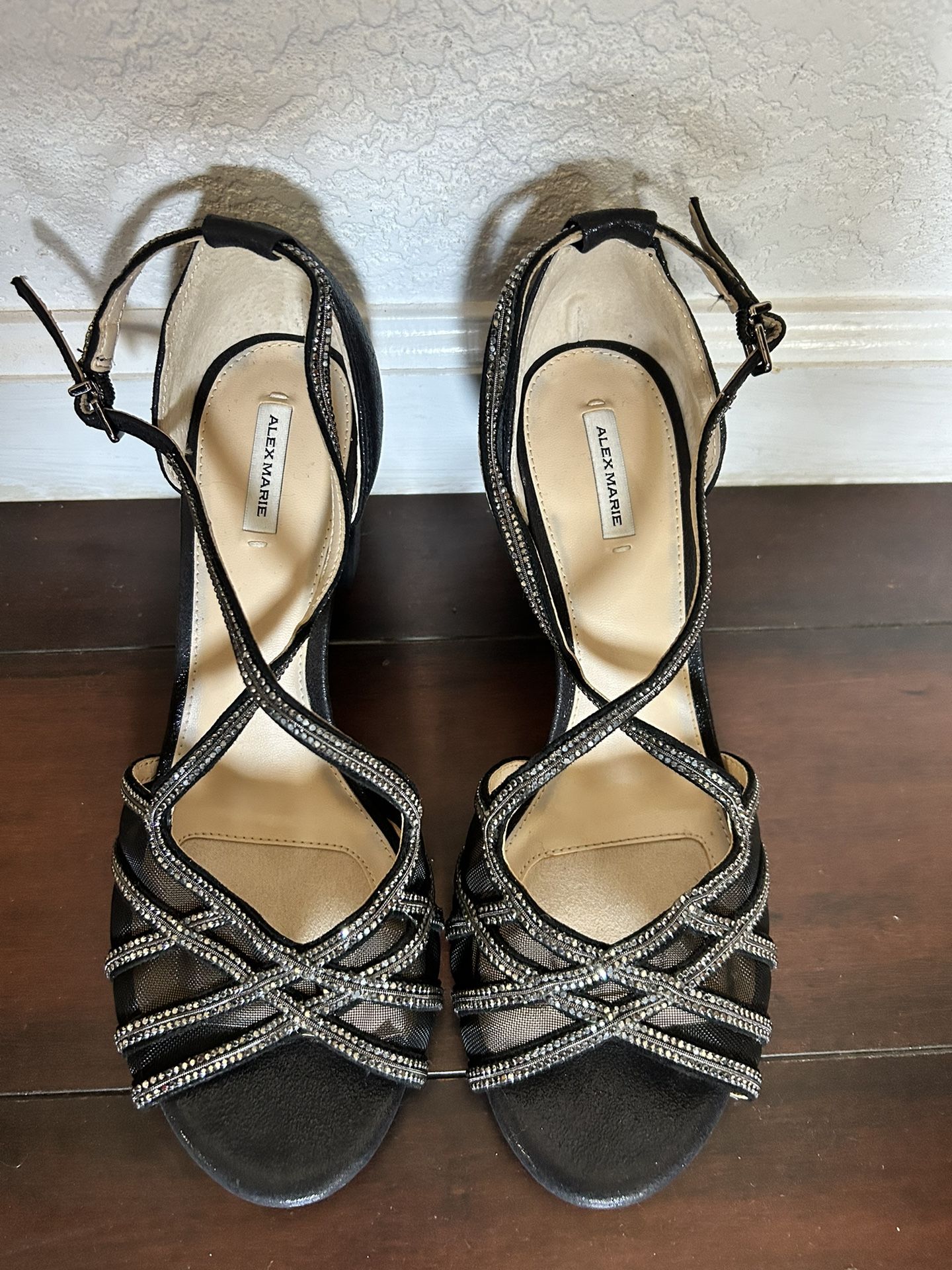 Black And Silver Heels 