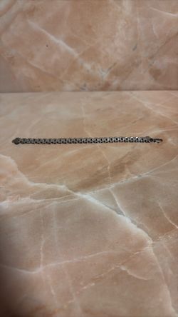 Sterling Silver .925 Link Bracelet 14gs 7”