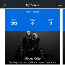 Motley Crue Tickets 