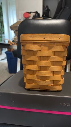 Small Longaberger Woven Wood Splint Basket
