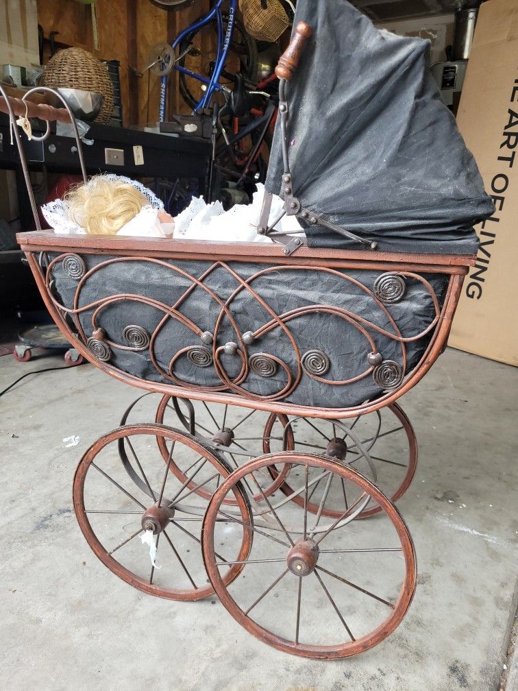 Antique Doll Stroller