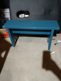 Bench and table