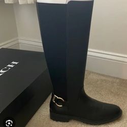 leather boots -  Coach