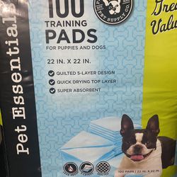 Brand New Puppy pads probably just used 4 if that bought on Amazon for $25 willing to let it go for $20, first come first serve