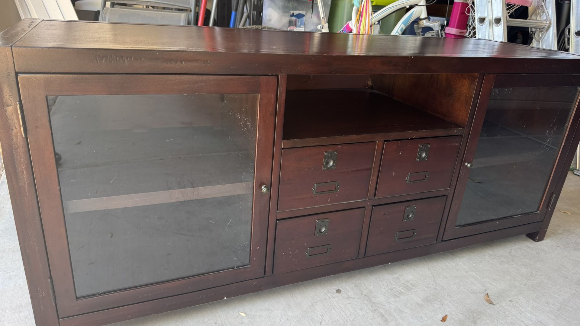 Pottery Barn Entertainment Center – Solid Wood