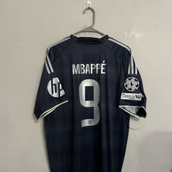Real Madrid 2025-26 Away Mabppe Jersey (Medium Large XL 2X)