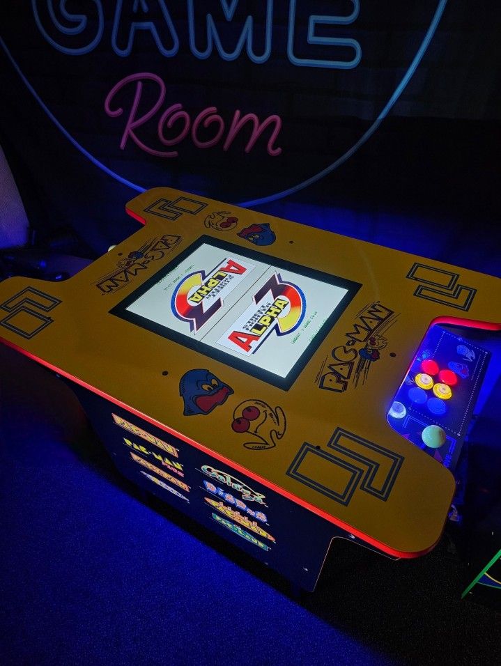 Retro Pac Man Arcade1up Cocktail Table With Over 7,500 Video Games