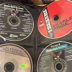 32 Country Music Cd’s,Alabama,Nashville Finest,George Jones,Truck driving,Country stars,Kenny Rogers