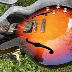 Gibson Memphis ES-335 Gloss Vintage Sunburst With Gibson Hardcase And COA Mint Condition 