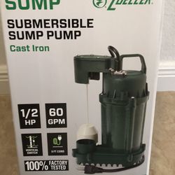 New Sump Pump 