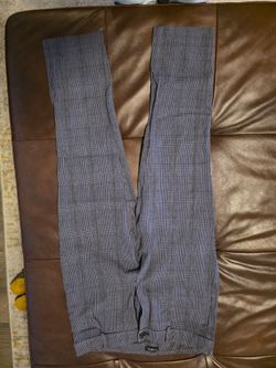 LOFT Curvy Skinny Plaid Ankle Pants Women’s Size 6 Gray  Career