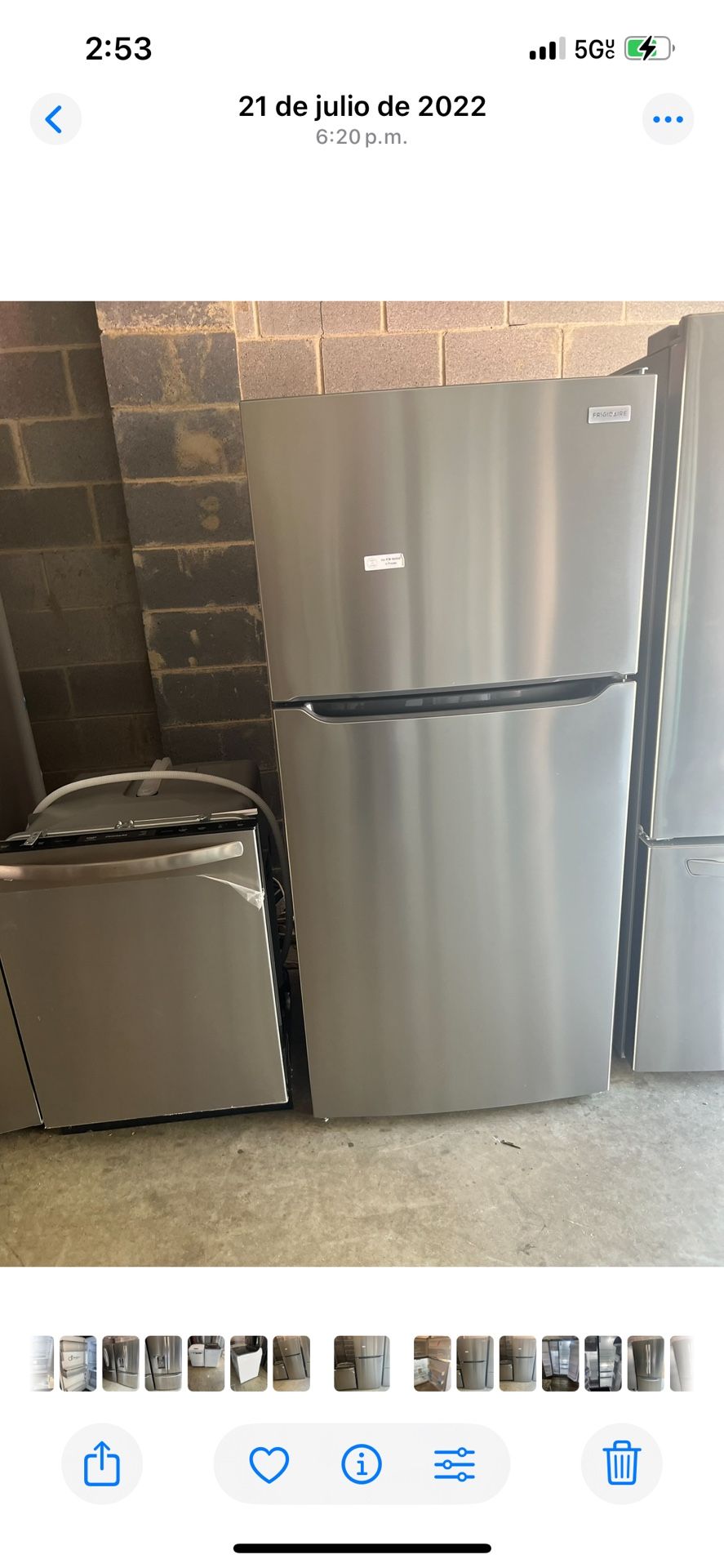 Frigidaire Refrigerator 18.3cu  Ft