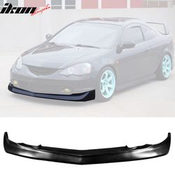 Fits 2002-2004 Acura RSX DC5 Mugen Style Unpainted Black Front Bumper Lip Spoiler PU