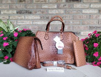 VEGAN Leather Crocodile Alligator Handbags free wallet or accessory new T W Flea Market Indoor Mall Pensacola Florida Weekends Mother's Day Gift Ideas