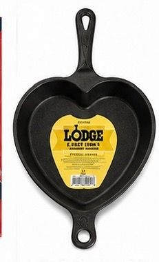 Lodge Cast Iron Heart Skillet Pre-Seasoned (8")