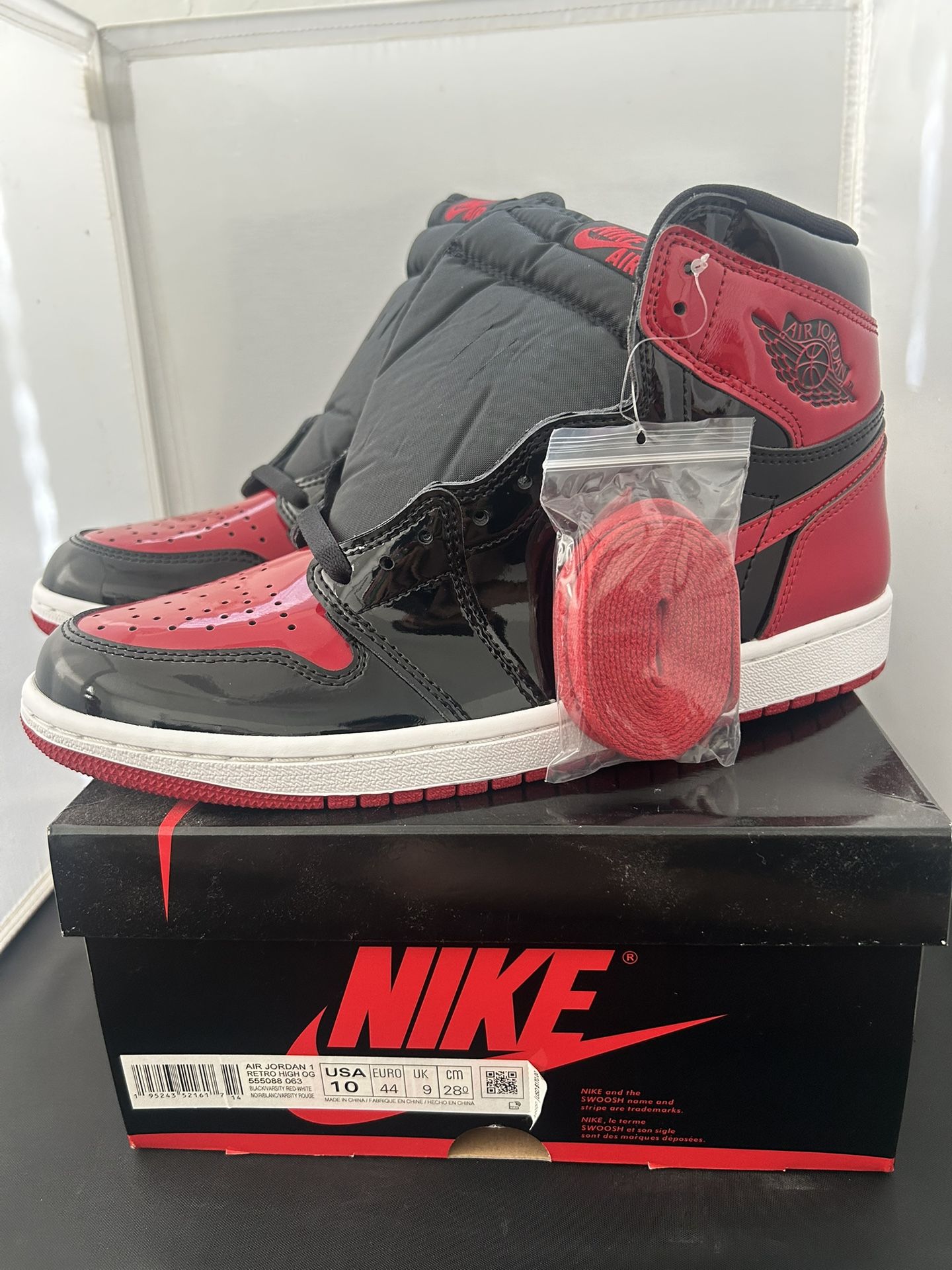 Size 5.5Y | Jordan 9 Patent Bred With Box | Pre-Owned Jordan 1 Retro High OG TD  main image 3