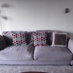 Modern Grey Sofa - Fits SUV - No Tool Setup