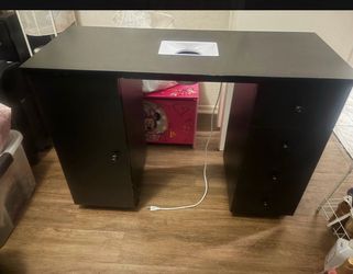 Nail Desk and Nail Supplies