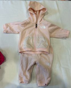 Baby girl north face set