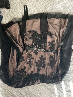 Strapless prom dress