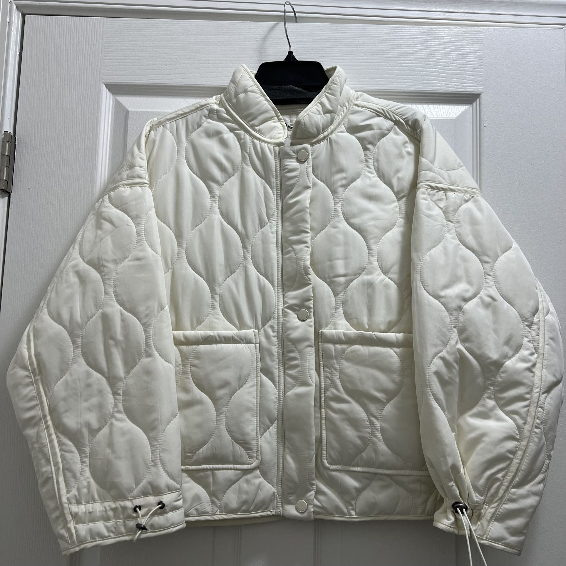 NWT Lucky Brand Off White Quilted Jacket