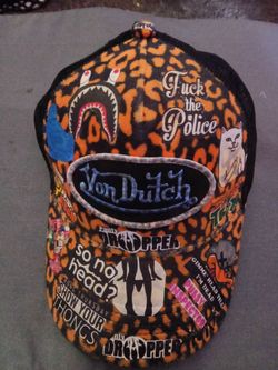Customized Von Dutch Cheetah Print Snapback