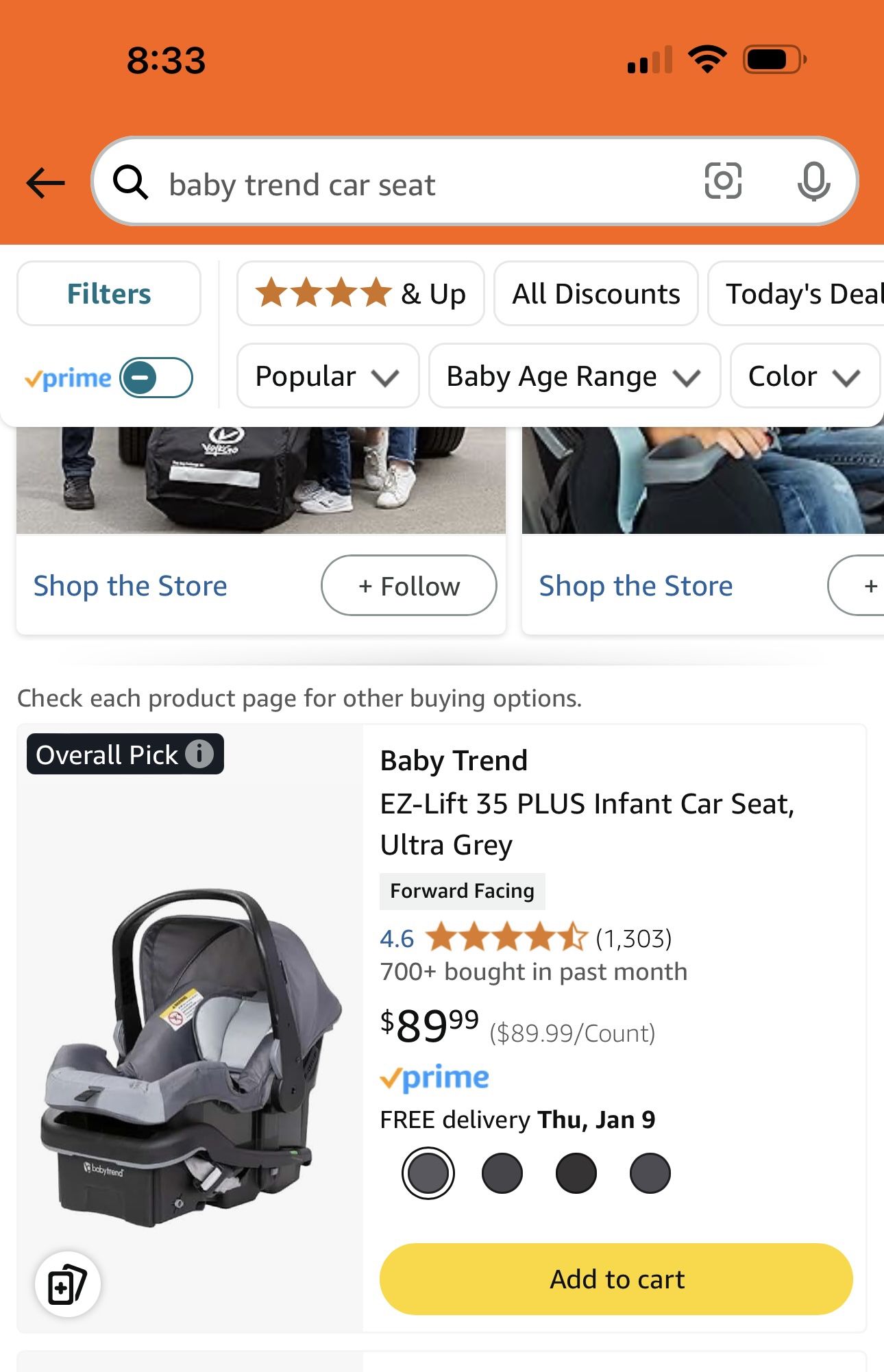 Baby trend Car Seat