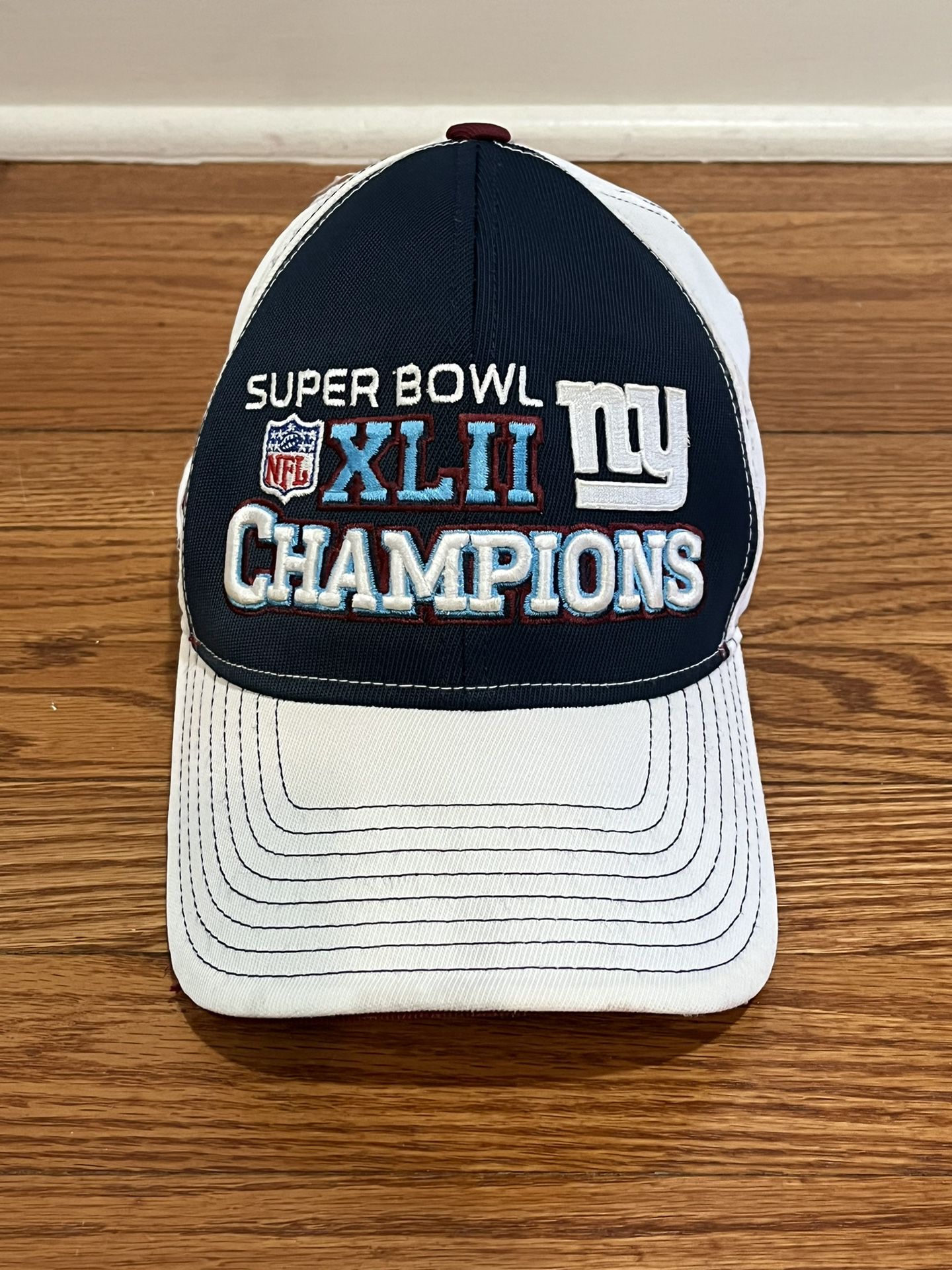 New York Giants Super Bowl XLII super Bowl Champions NFL Football Baseball Hat Authentic Preowned 