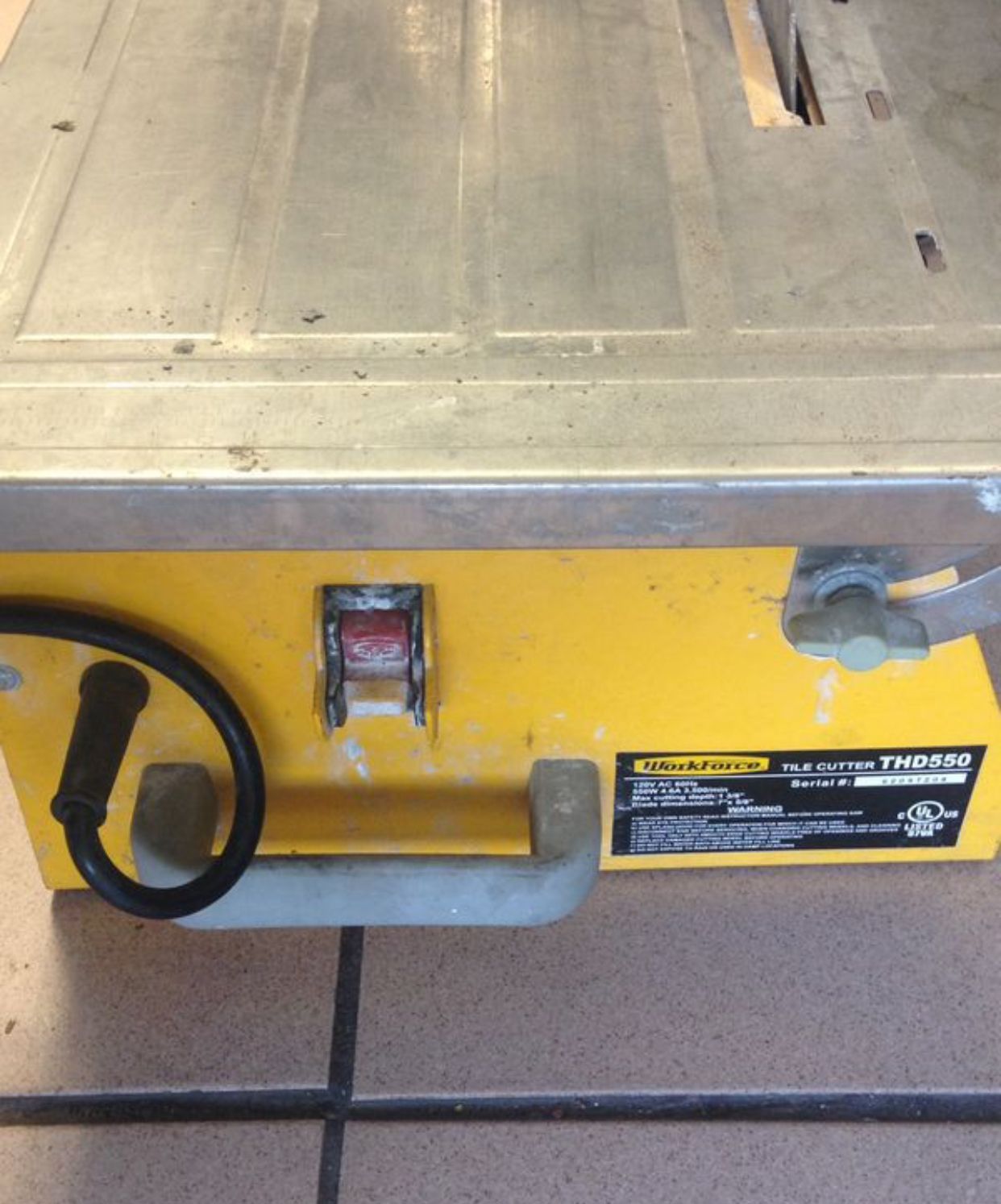 00000000000Workforce THD550 Tile Saw wet Cutter with 7" Blade for Sale