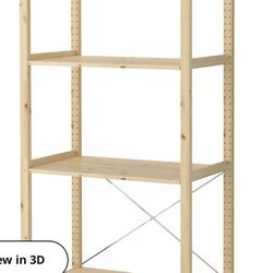 Solid Pine shelving unit 