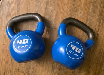 CAP Vinyl Coated Cast Iron Kettlebell 45 LB