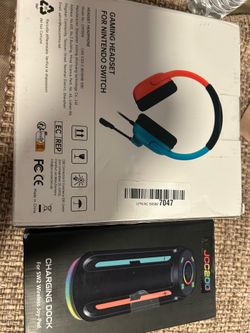 Nintendo switch 2 gaming headset and charging dock