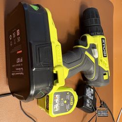 Ryobi Drill Charger And Battery 