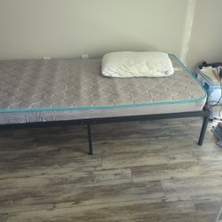 Mattress, Bed Frame And Pillow