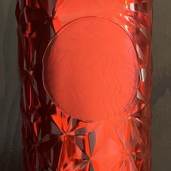 Starbucks Christmas Holidays 2023 Red Diamond Prism Crystal Venti 24oz Tumbler
