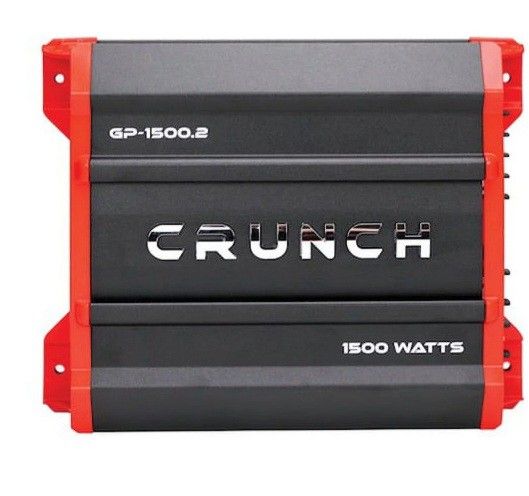 Crunch® Crunch Gp-1500.2 Ground Pounder 1,500-watt 2-channel 
