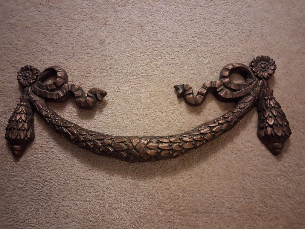 Large Architectural Wall Sculptured Swag Garland
