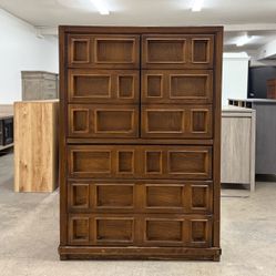 Beautiful Solid Wood Mid Century Modern Armoire / Chest / Dresser
