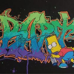 Bart Graffiti Painting 16x20 Original