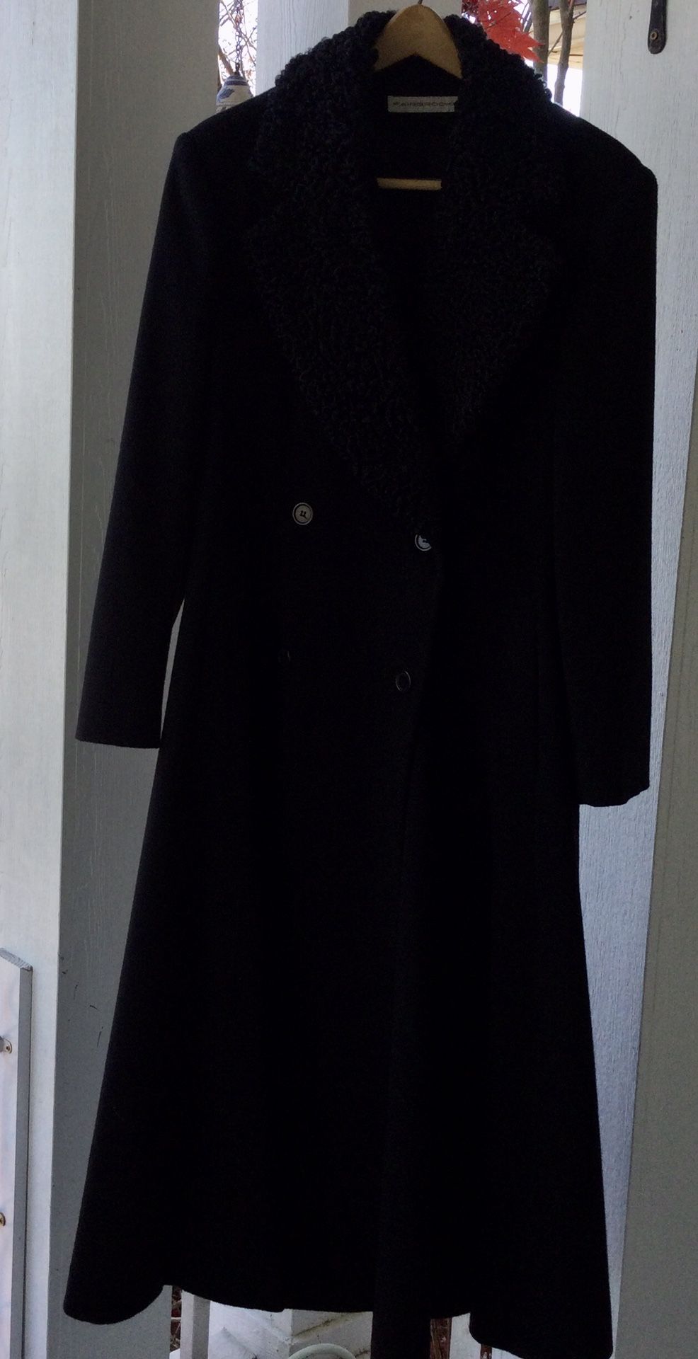 FAIRBROOKE Swing Coat, Vintage, Black Wool