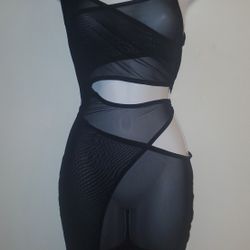 STRAPPY SHEER COVER UP (MEDIUM)