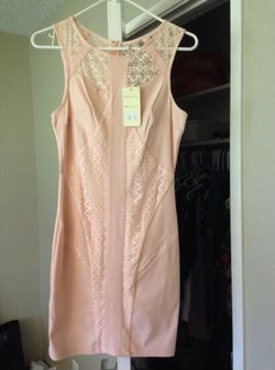 Embroidered pink dress