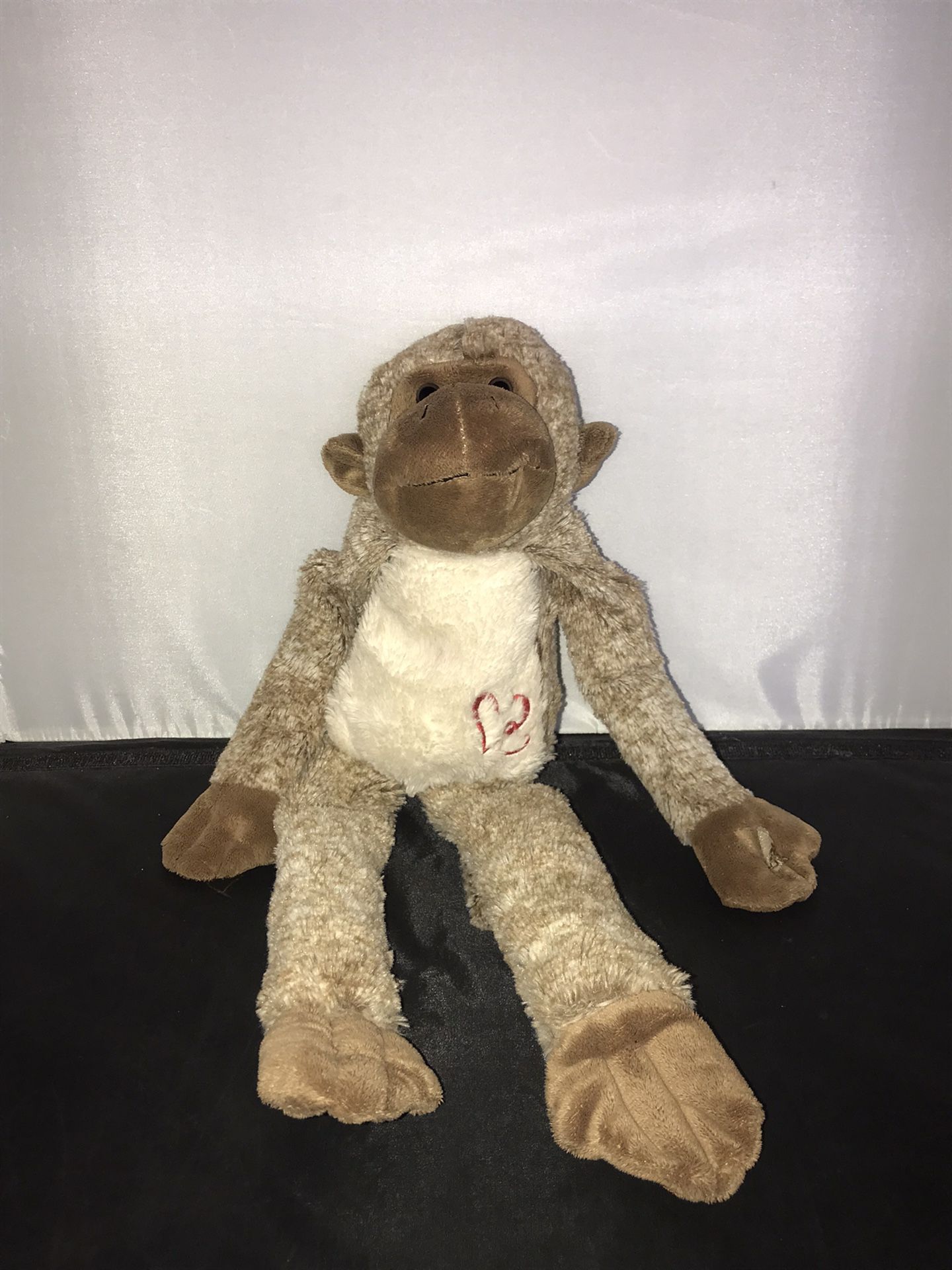 Dan Dee Heart Monkey Chimp Plush 21" Hanging Stuffed Animal Valentine’s Day